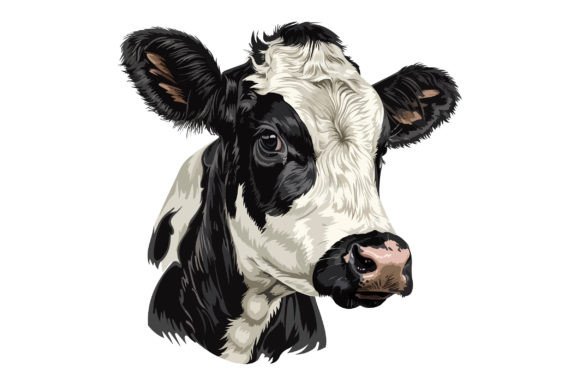 Holstein Friesian Cow Illustration Review