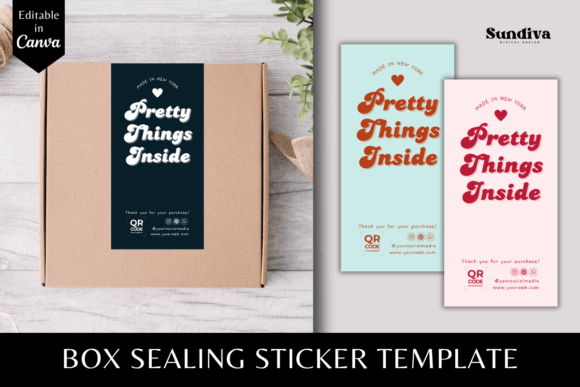 Real-World Review: Editable Box Sealing Stickers Template 8